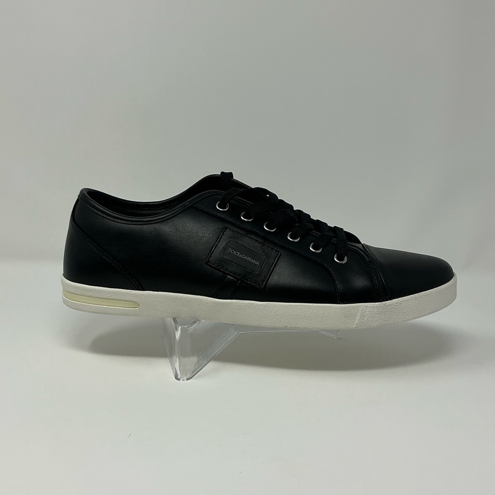 Dolce & Gabbana Black Low-Top Sneakers with White Sole | Size 9 - Picture 2 of 11